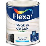 Flexa Strak in de Lak Buitenlak Zijdeglans Gebroken wit / RAL 9010 Liter