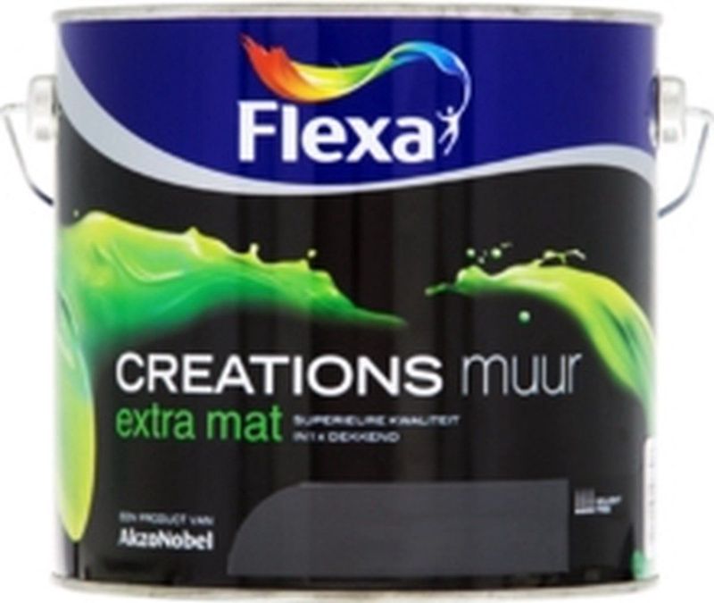 Flexa - Creations - Muurverf - Donkere kleur - Extra Mat - 2,5 Liter