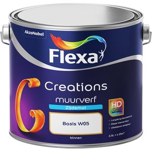 Flexa Creations Muurverf - Zijdemat 2,5 liter Kleur - Muurverf