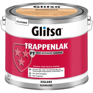 Glitsa Acryl Trappenlak Zijdeglans Transparant 2,5l | Beits