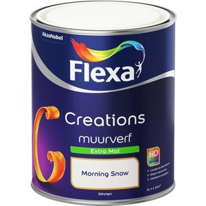 Flexa Muurverf Creations Extra Mat Wit Morning Snow 1l
