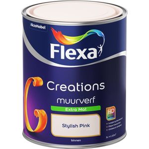 Flexa Creations - Muurverf Extra Mat - Stylish Pink - 1 liter
