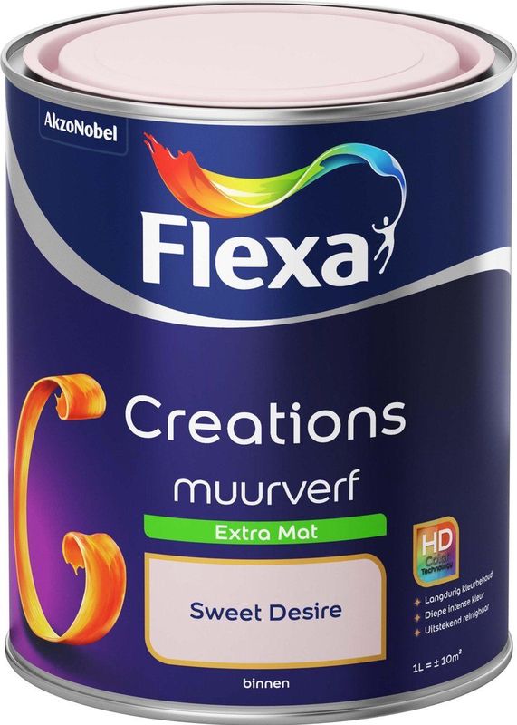 Flexa Creations - Muurverf - Zijdemat - Wit - Geschikt voor Binnen