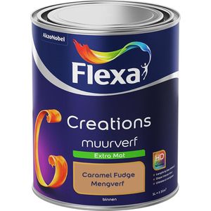 Flexa Creations Muurverf - Extra Mat - Caramel Fudge - 1 liter