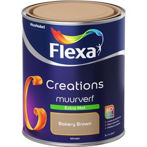 Flexa Creations - Muurverf Extra Mat - Bakery Brown - 1 liter