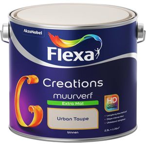 Flexa Creations - Muurverf Extra Mat - Urban Taupe - 2,5 liter