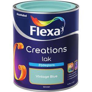 Flexa Creations Lak Zijdeglans - Vintage Blue 750 ml | 8711113106849 | Verf | Lakverf Binnen