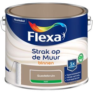 Flexa Strak op de Muur Muurverf - Mat - 2,5 liter - Suede | 8711113109963 | Verf