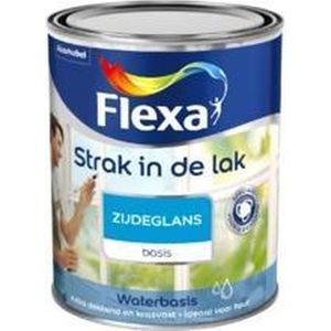 Flexa Strak in de Lak Binnenlak Zijdeglans 500 ML Donkere kleur - Deur & Kozijn Meubels Radiator Aflakken - Waterbasis - Verfwinkel is tot 50%