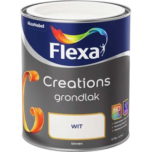 Flexa Creations Grondlak - Wit 750 ml 100% Wit - Grondverf & Primer