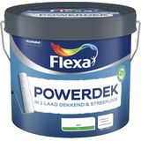 Flexa Powerdek Muurverf - Muren & Plafonds - Binnen - Stralend Wit - 2,5 liter