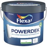 Flexa Powerdek Muurverf - Muren & Plafonds - Binnen - Wit - 5 liter