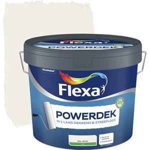 Flexa Muurverf Powerdek Muren & Plafonds 9010 Wit10l | Latex