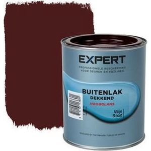 Expert Buitenlak Hoogglans - Aflak - Verf - Made by Sikkens - Wijnrood - 0,75 L