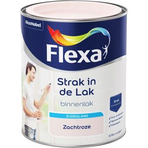 Flexa Strak in de Lak Watergedragen - Zijdeglans - Zachtroze - 750 ml