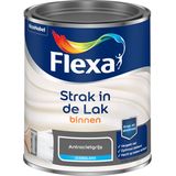 Flexa Strak In De Lak Watergedragen Zijedglans Antraciet 750ml