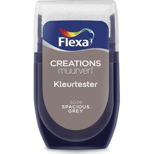 Flexa Muurverf Tester Creations Spacious Grey 30ml | Verf testers