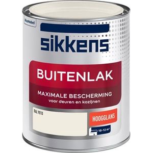 Sikkens Buitenlak Hoogglans Ral 9010 0,75 Liter