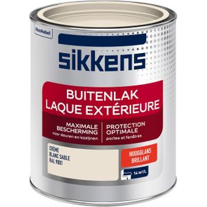 Sikkens - Buitenlak Hoogglans - RAL 9001 - 750 ml