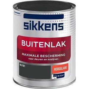 Sikkens Buitenlak Hoogglans Ral 7021 750ml