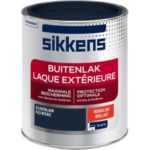Sikkens - Buitenlak - Verf - Hoogglans - Geldersblauw - 750 ml