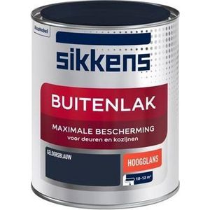 Sikkens - Buitenlak - Verf - Hoogglans - Geldersblauw - 750 ml