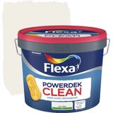 Flexa - Powerdek Clean - Muurverf - Ral 9010 - 10 Liter