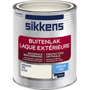 Sikkens Buitenlak Zijdeglans Ral 9010 750 ml - Aflakken
