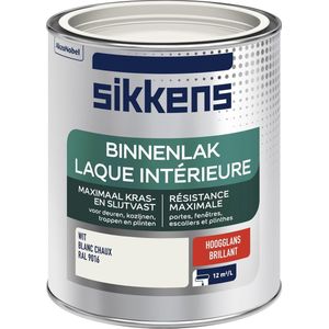 Sikkens Binnenlak Hoogglans 750 ml - RAL 9016