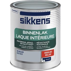 Sikkens Binnenlak - Hoogglans - Grijsblauw - 750 ml