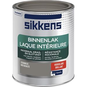 Sikkens Binnenlak Hoogglans - Steengrijs - 750ml