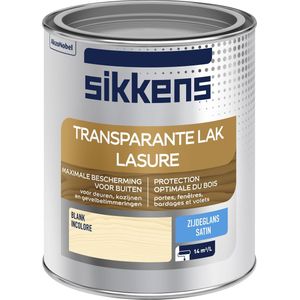 Transparante Buitenlak Zijdeglans Blank