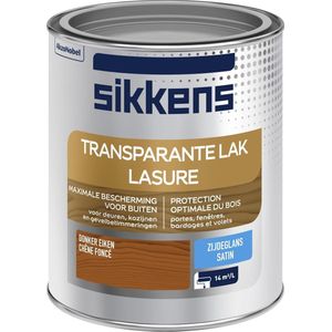 Transparante Buitenlak Zijdeglans - Donker Eiken - 750 ML