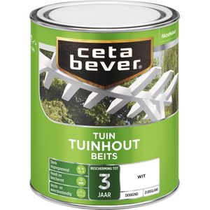 Cetabever Tuinbeits Tuinhout Dekkend Wit