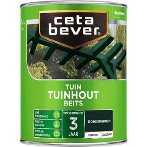 Cetabever tuinhout beits dekkend zijdeglans 605 donkergroen - 750 ml.