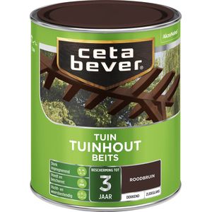 Cetabever Dekkende Tuinhout Beits - Roodbruin - 750ml