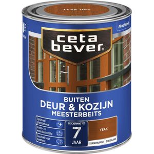 Cetabever - Meesterbeits - Deur & Kozijn - Transparant Zijdeglans - Teak 0,75 Liter