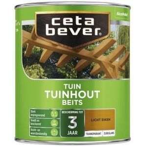 Cetabever Transparante Tuinhout Beits Licht Eiken 0,75 Liter