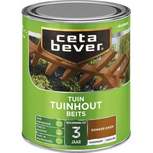 Cetabever - Tuinbeits Tuinhout Transparant - Donker eiken - 750 ML