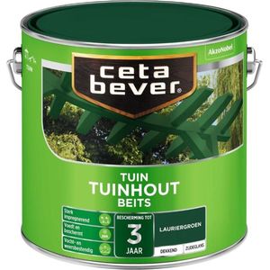 Cetabever - Tuinbeits Tuinhout Dekkend - Lauriergroen - 2,5 L