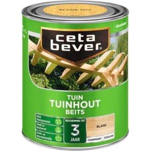 CetaBever - Tuinhoutbeits - Transparant - Oplosmiddelhoudend - Voor Hout en Kunststof