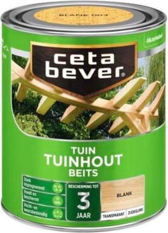 CetaBever - Tuinhoutbeits - Transparant - Oplosmiddelhoudend - Voor Hout en Kunststof