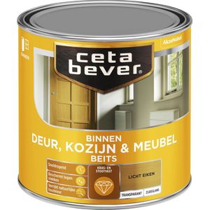 Cetabever - Binnenbeits Deur, Kozijn & Meubel Transparant Zijdeglans - Licht eiken - 250 ML