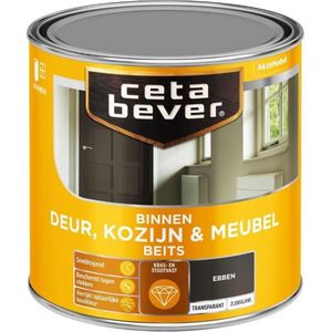 Cetabever Transparant Binnenbeits Deur & Kozijn Ac 0120 Ebben 250 Ml