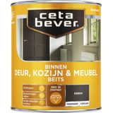 CetaBever Binnen Deur, Kozijn & Meubel Beits - Zijdeglans - Ebben - 750 ml