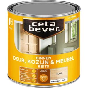 Cetabever - Binnenbeits Deur, Kozijn & Meubel Transparant Glans - Blank - 250 ML