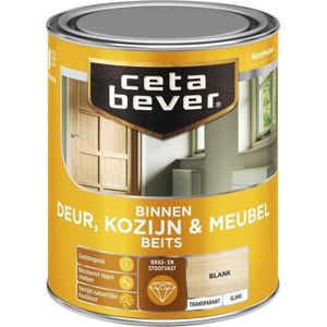 CetaBever Binnen Deur, Kozijn & Meubel Beits - Glans - Blank - 750 ml