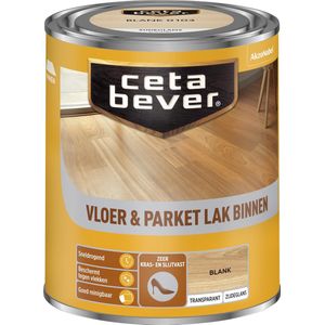 CetaBever Binnen Vloer & Parket Lak - Zijdeglans - Blank - 750 ml