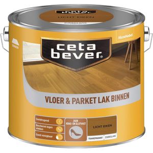 Cetabever Beits Transparant Vloer - & Parketlak Licht Eiken 2,5l