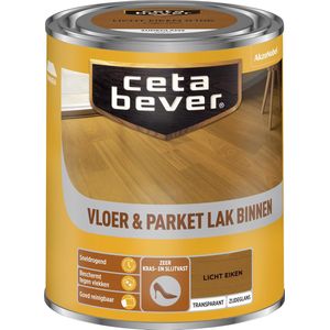 CetaBever Binnen Vloer & Parket Lak - Zijdeglans - Licht Eiken - 750 ml